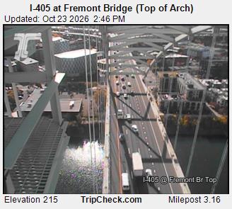 I-405 at Fremont Bridge (Top of Arch)
