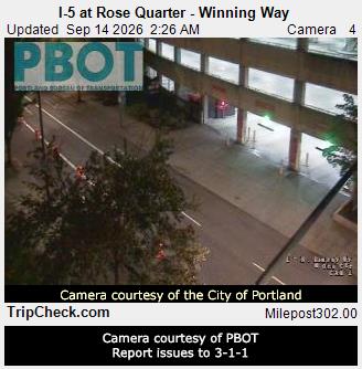 Public traffic camera image: I-5 at Rose Quarter - Winning Way