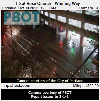 Public traffic camera image: I-5 at Rose Quarter - Winning Way